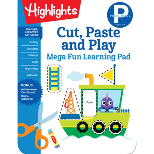 Cut Paste and Play Paperback, Highlights Learning, English, 9781644725122