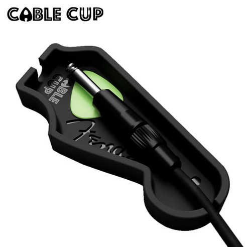 [Cable Cup] Fender® Stratocaster® Headstock - 펜더 스트라토캐스터 헤드스톡 모양 - 피크 케이블 정리 트레이, 1개