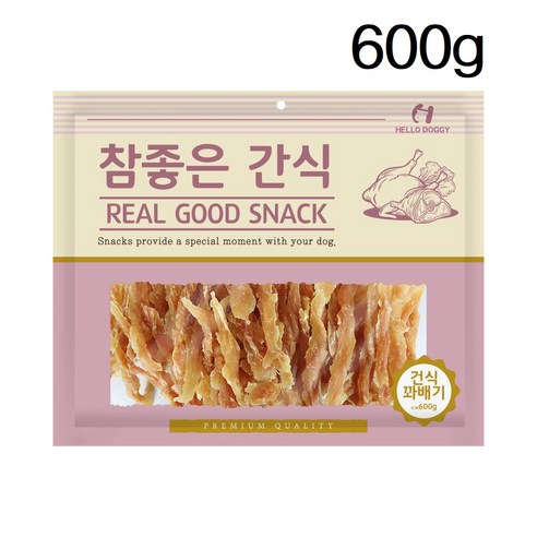 참좋은간식 헬로도기 강아지 간식 600g, 닭갈비, 1개