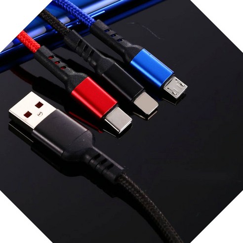 충전 케이블 다기능 스마트 스마트폰 충전기 멀티 고속 USB 데이터 어댑터 무선 차량용 휴, 1개