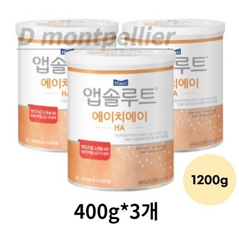 매일유업 앱솔루트 에이치에이 분유, 1200g, 1개