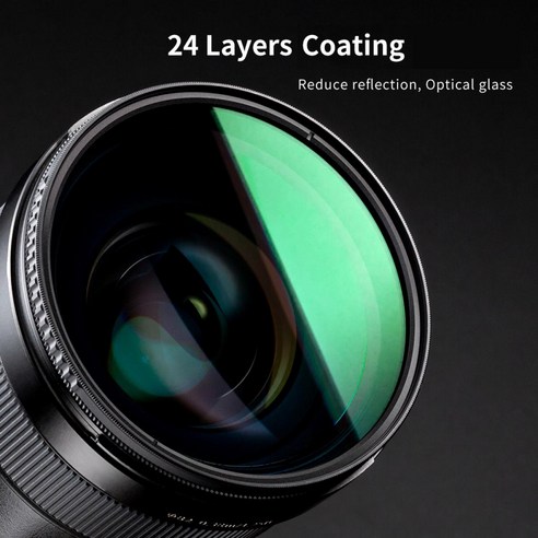 K&F 72mm NANO-X PRO ND8-2000 가변 ND필터 - 일본 AGC 글래스, 멀티 24 layer 그린코팅, 울트라 슬림 디자인