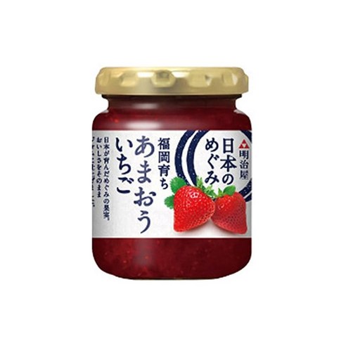 메이지야 일본의 메구미 후쿠오카 자람 아마오우 딸기 잼 150g×2개