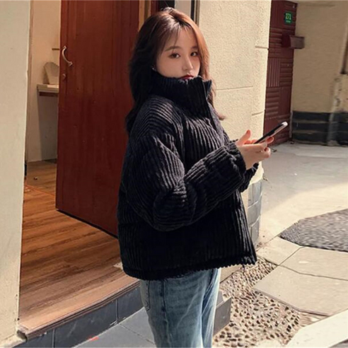 화이트 겨울의 촉감, 코듀로이 숏패딩