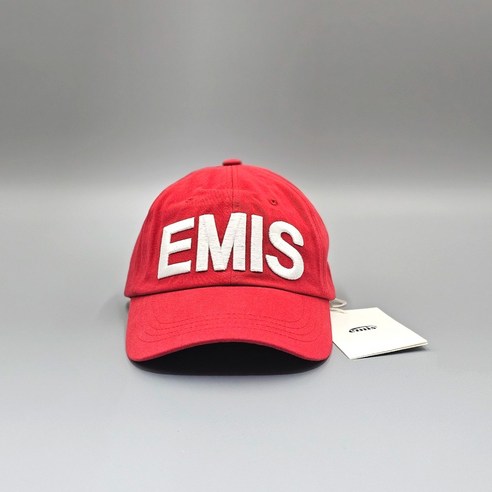 EMIS 이미스 빅 로고 볼 캡 레드 국내배송