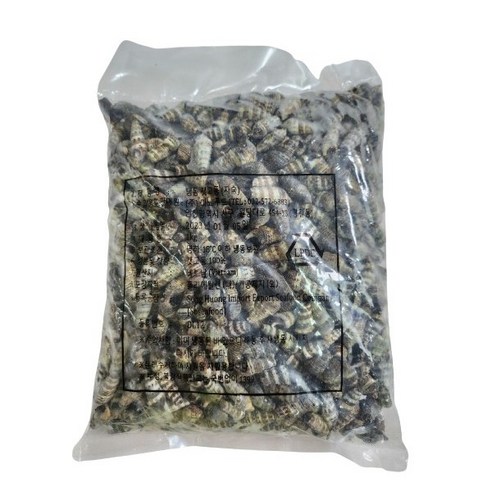 냉동 자숙 갯고동 1kg 다슬기 고동 안주용, 5개