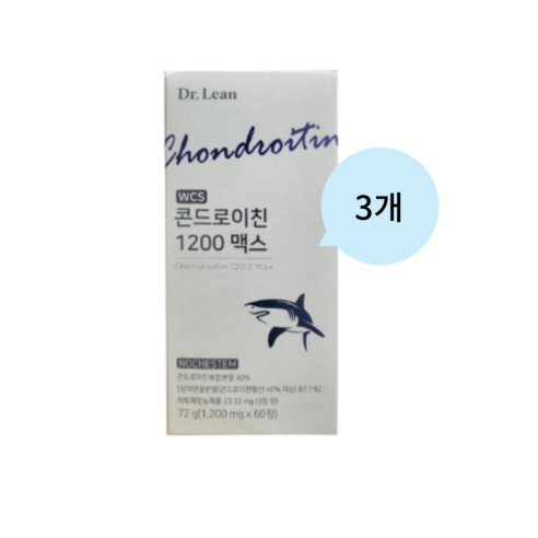 닥터린 WCS 콘드로이친 1200 맥스, 60정, 1200mg, 3개