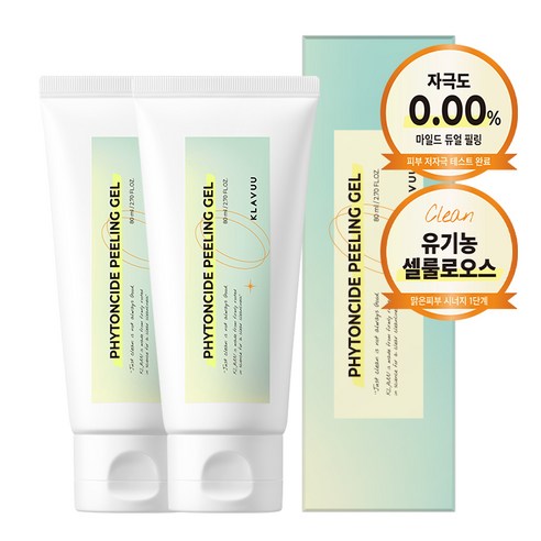 클라뷰 피톤치드 필링 젤 80ml, 2개