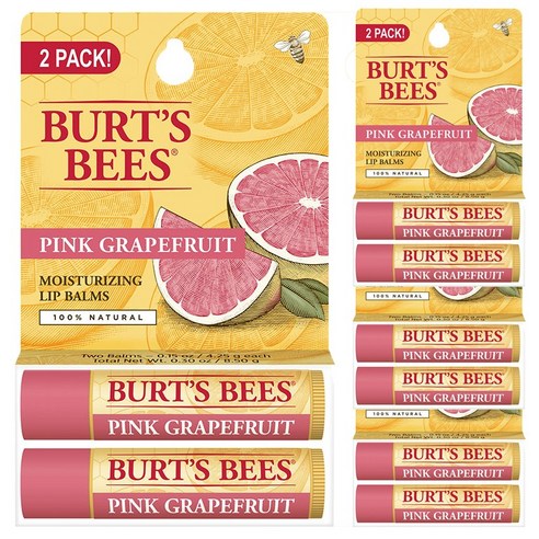 버츠비 모이스처라이징 립 밤, Pink Grapefruit, 8개입
