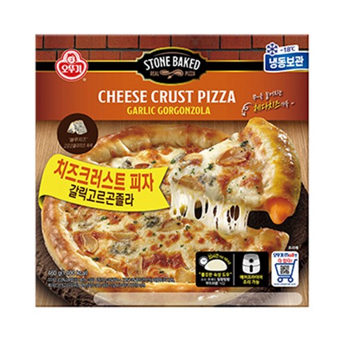 갈릭고르곤졸라 치즈크러스트 피자 460g, 5개