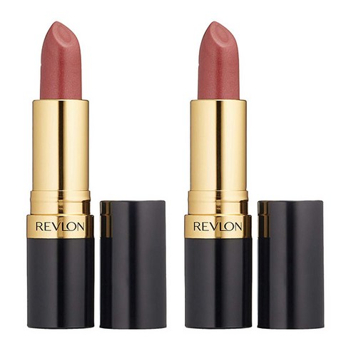 레브론 수퍼 러스트러스 펄 립스틱, Goldpearl Plum, 2개