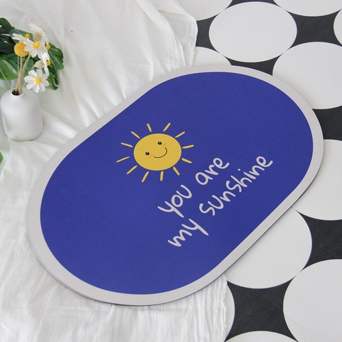 세어구트 심플일러 빨아쓰는 규조토 발매트 40*60cm, you are my sunshine