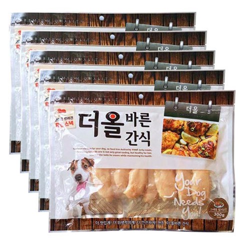 메가펫 더올바른 강아지간식 300g x5개 애견간식, 5개, 젤리꽈배기 더올바른간식