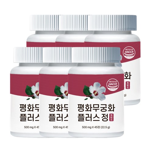 평화무궁화플러스정 무궁핏 산림청연구 기반 무궁화핏, 6박스, 45정