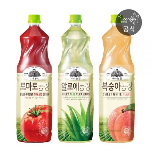 가야농장 복숭아 1.5L 2개+토마토 1.5L 2개+알로에 1.5L 2개, 가야알로에 6개, 2개 토마토주스1.5l