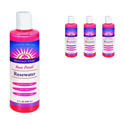 헤리티지스토어 로즈 페탈 워터, 240ml, 4개