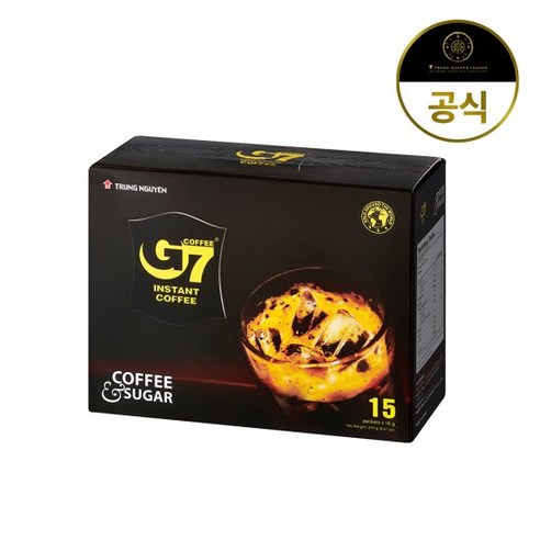 G7 2in1 커피앤슈거 15T 인스턴트 스위트 아메리카노 베트남 원두 설탕 커피 믹스, 1개, 단품