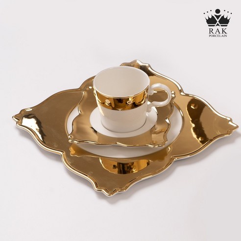 황금빛 식탁의 예술, 락포슬린 RAK 오퓨런스 골드 그릇세트