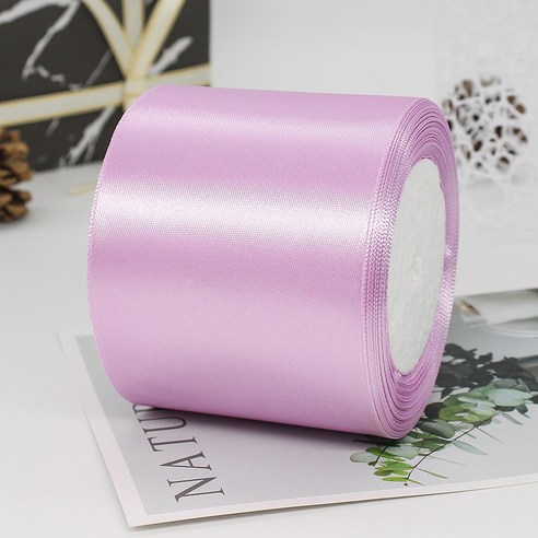 기본 새틴 공단 리본끈 75mm 22m, 45# 퍼플핑크