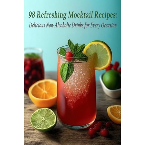(영문도서) 98 Refreshing Mocktail Recipes: Delicious Non-Alcoholic Drinks for Every Occasion Paperback, Independently Published, English, 9798399330587