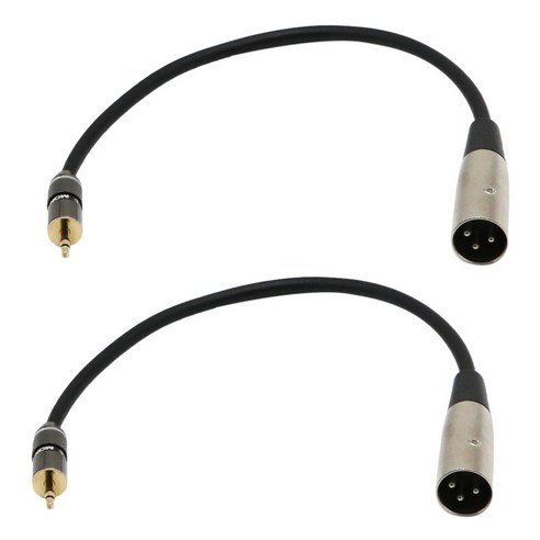 Ursmart 수 XLR 3 핀 케이블 코드에 2x 3.5 mm 스테레오 1/8 ", 설명, 블랙, 설명