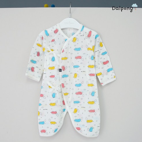 달퐁컬러여우배냇가운