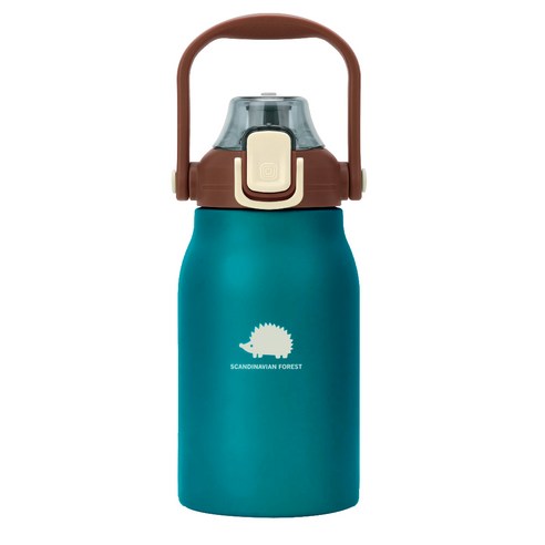 스칸디나비안 포레스트 빅핸드 텀블러 1000ml, 피콕그린, 1개