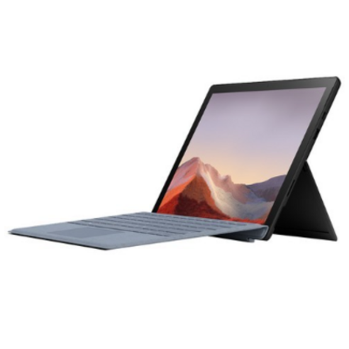 마이크로소프트 2019 Surface Pro7 12.3 + 시그니처 아이스블루 타입커버 세트, 매트 블랙, 코어i7 10세대, 512GB, 16GB, WIN10 Home, VAT-00023