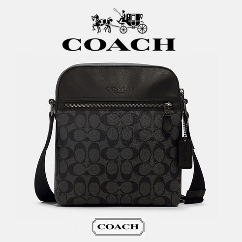 COACH 코치 남자가방 시그니처 휴스턴 플라이트 가죽가방