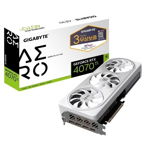 [GIGABYTE] GeForce RTX 4070 Ti AERO OC V2 D6X 12GB 피씨디렉트