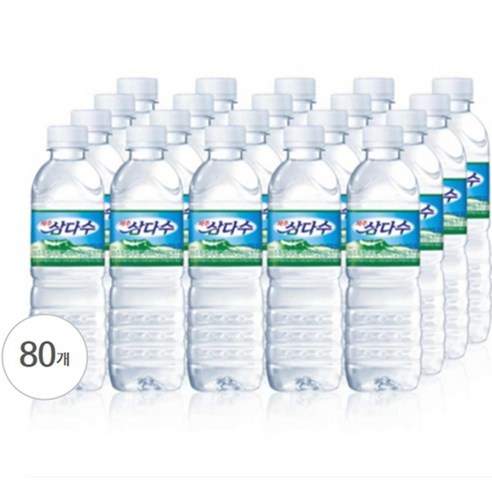 제주 삼다수 생수 500ml(유라벨), 60개, 500ml