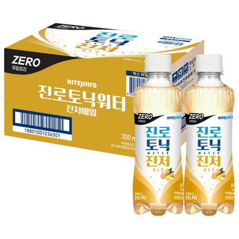   진로 토닉워터진저에일, 300ml, 24개