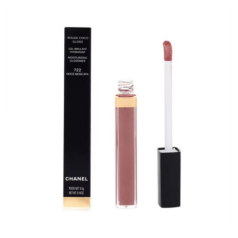샤넬 루즈 코코 글로스 립글로스 722 노세 모스카타 CHANEL Rouge Coco Gloss Noce Moscata, 1개, 기본