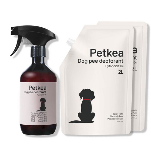 펫케아 강아지탈취제 피톤치드 천연 스프레이 반려견 오줌냄새 제거, 1개, 4L