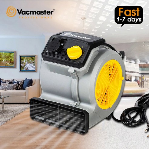 Vacmaster 빠른 건조 및 냉각용 휴대용 에어 무버 2 in 1 송풍기 및 건조기 125W 제습기, 1.YELLOW  Eu 플러그, 노란색