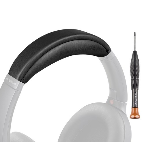 SOULWIT 교체용 헤드밴드 패드 키트 - 호환 모델 소니 Sony WH-1000XM3 간편한 DIY 설치 1개, Black