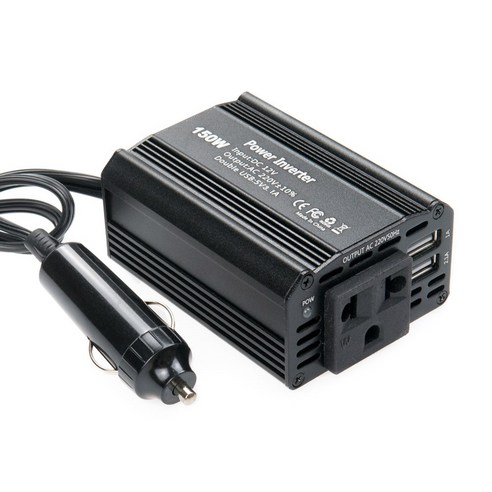 차량용 인버터 150W DC12V to AC 220V USB 2포트GF004, 1박스