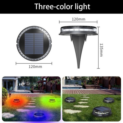 [LF] 태양광 led 잔디등 아웃도어 가든장식 방수 가든장식 매립정원경관등, White light_옵션1