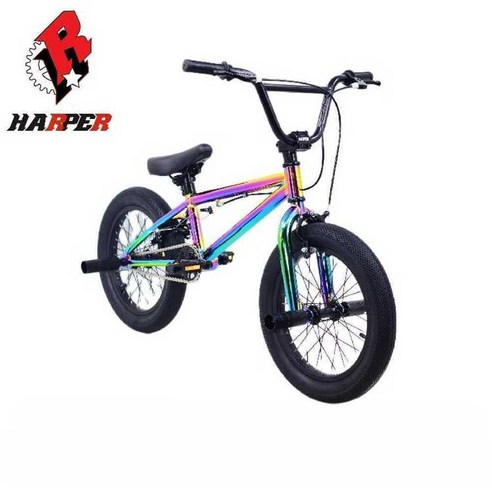 퍼포먼스 전용 자전거 익스트림 입문용 트랙 BMX 바이크 묘기용 자전거, 검정색 전기 도금