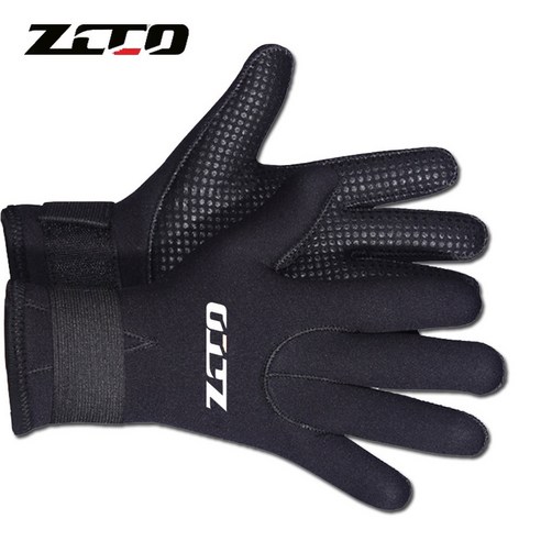 다이빙장갑 ZCCO3mm 네오프렌 다이빙 장갑 남성 잠수복 스노클링 카누 여성 작살 낚시, Black, M, Black+M