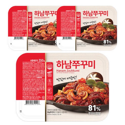 하남쭈꾸미 350g 보통매운맛 3개