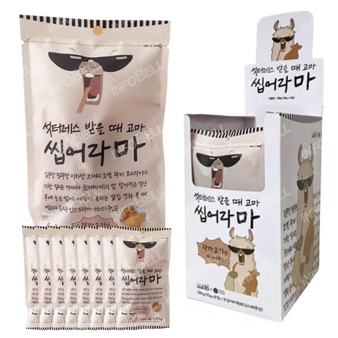 씹어라마 바비큐 조미 오징어, 35g, 8개