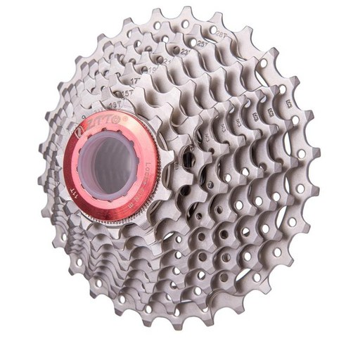 9단 산악 접이식 자전거 카세트 MTB 프리휠 11-28T 치아, 실버, 스틸