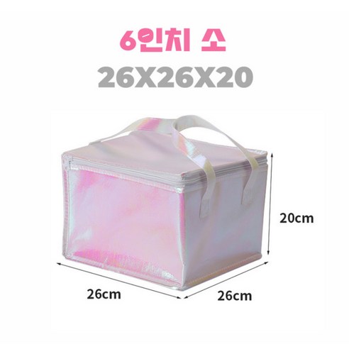 보냉백 2개 쇼핑백 케이크 선물 반찬 여름 손잡이 다용도