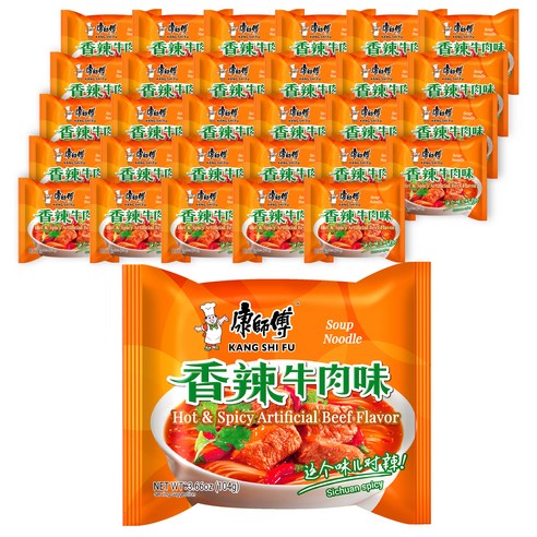 [공식수입인증정품] 캉스푸 향라우육향 라면 104g 30개