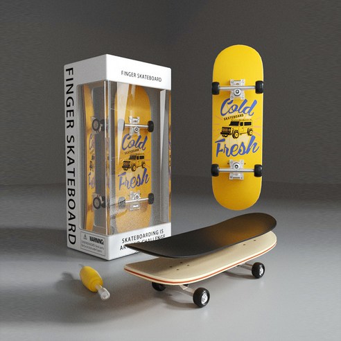 DIY 핑거 스케이트보드 / 미니 손가락 베어링 보드 Fingerboard skateboard, 99mm x 29mm (드라이브 포함), I, 1개