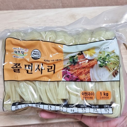 해뜨락 쫄면사리 쫄면만들기 온쫄면 1KG