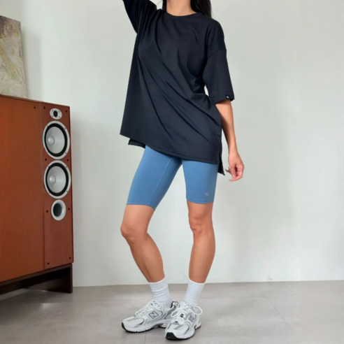 땀 걱정 없이 시원하고 스타일리시하게! 젝시믹스 쿨링 오버핏 티셔츠