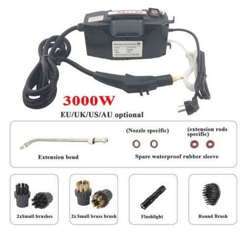 살균 2IN1 핸디 고압 멸균 스팀 스팀청소기, 1) Black 2600W - 220V