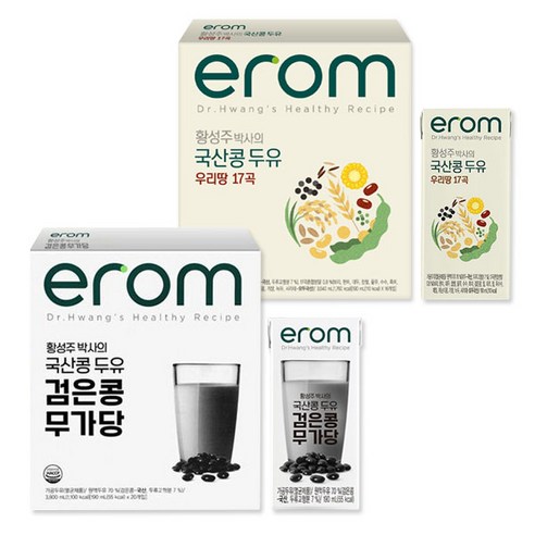 이롬 황성주 박사의 우리땅 17곡 / 검은콩 무가당 (총 2박스), 32개, 190ml 검은콩칼슘두유 이롬 황성주 박사의 우리땅 17곡 / 검은콩 무가당 (총 2박스), 32개, 190ml 검은콩칼슘두유